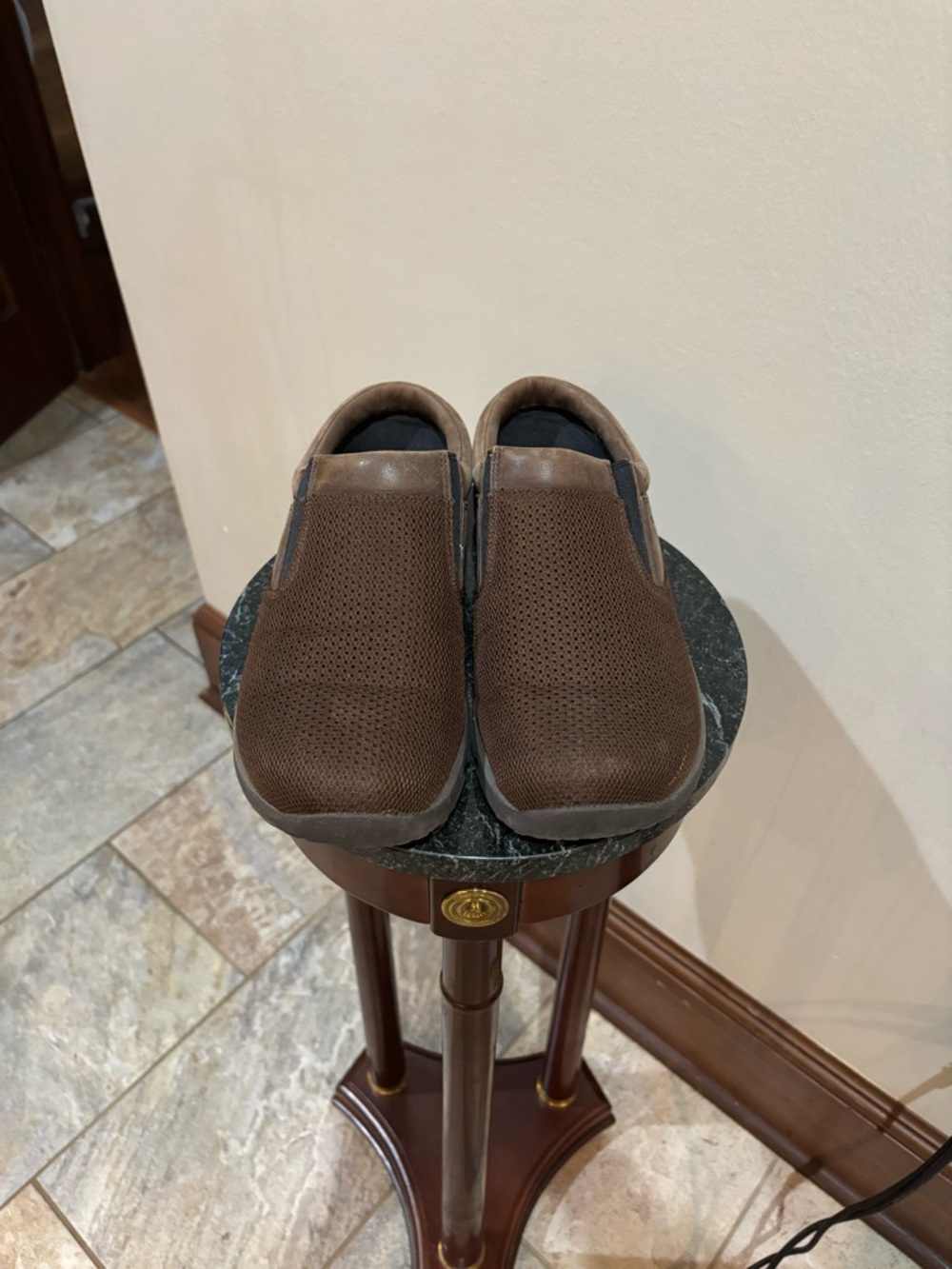 Merrell Brown Perforated Slip-On Loafers Size 10